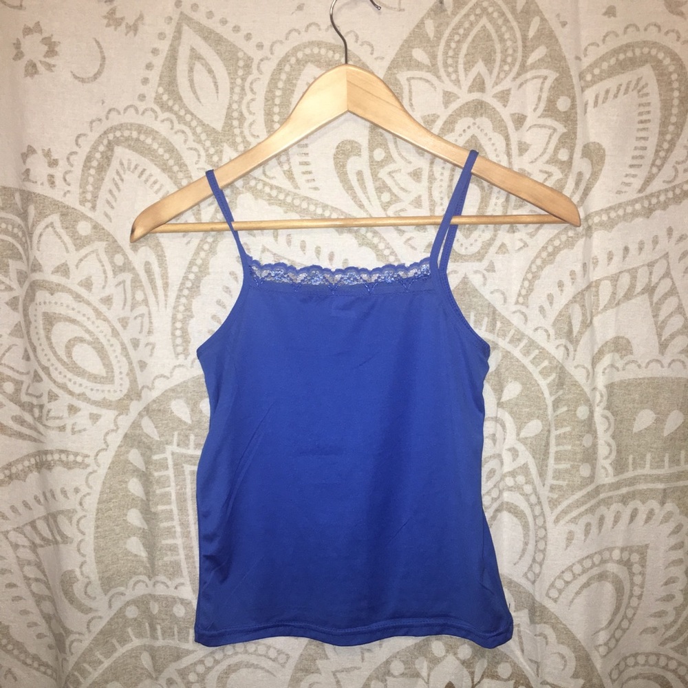 Thrifted Blue Tank Top